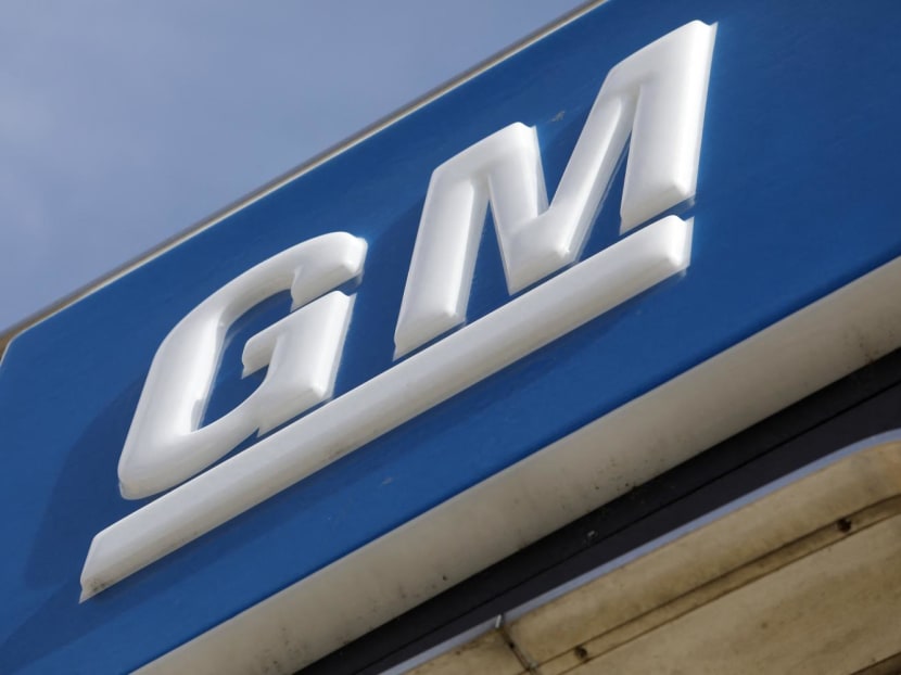The signage on the outside of General Motors Co. Flint Assembly on June 12, 2019 in Flint, Michigan. 