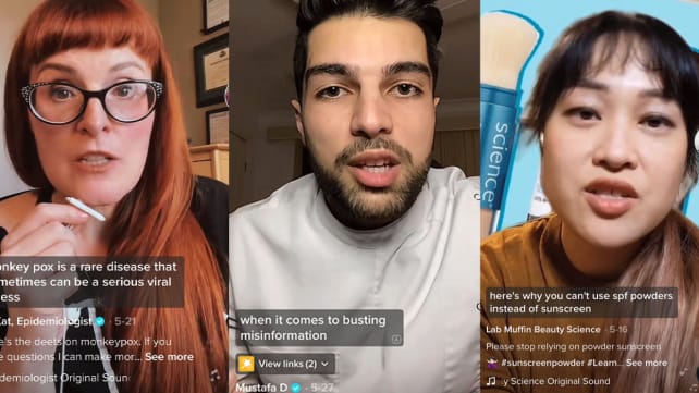 Health myth busters: Meet the medical experts fighting bogus science on TikTok