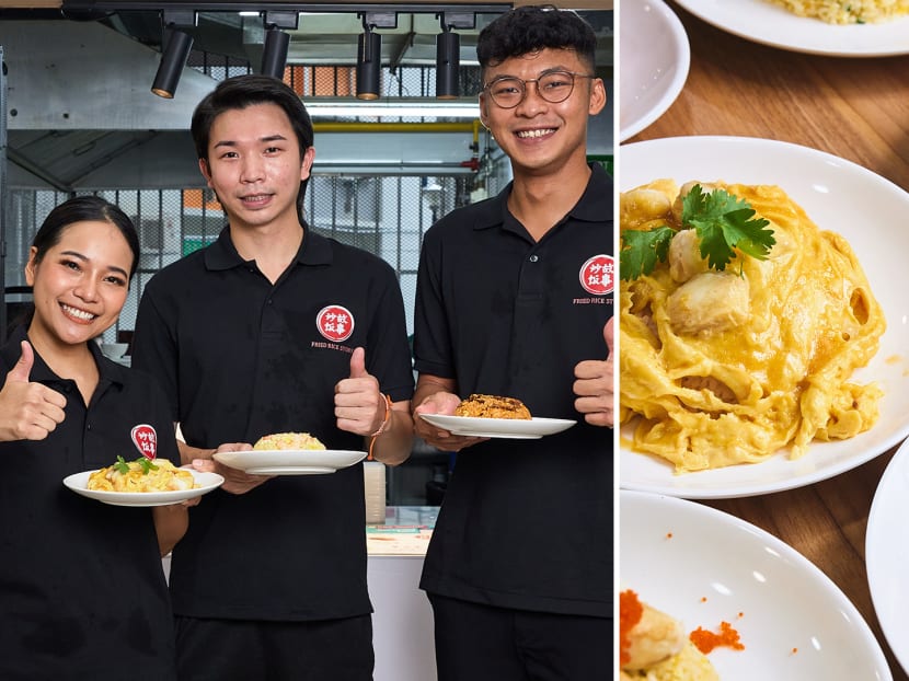 Thai Crab Omelette & Din Tai Fung-Style Egg Fried Rice At Muslim-Friendly Hawker Stall Thai Crab Omelette & Din Tai Fung-Style Egg Fried Rice At Muslim-Friendly Hawker Stall