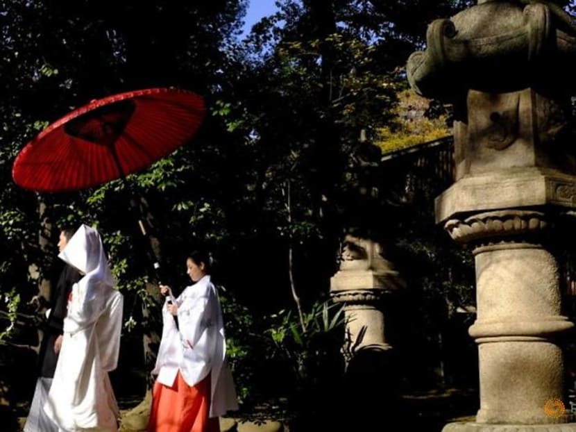 Something blue: Pandemic wedding plunge adds to Japan demographic woes Something blue: Pandemic wedding plunge adds to Japan demographic woes