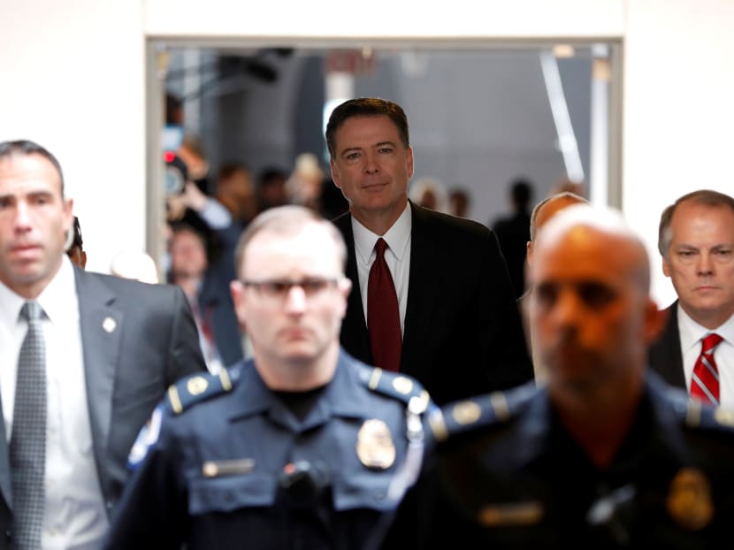 Former Federal Bureau of Investigations Director James Comey departs after testifying before a closed session of the Senate Intelligence Committee on Capitol Hill in Washington, D.C., U.S., June 8, 2017.  Photo: Reuters