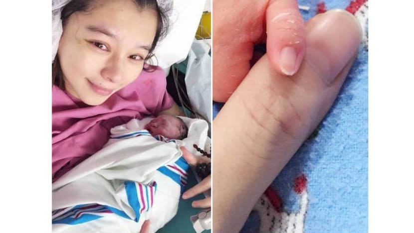 Vivian Hsu clueless about her newborn's nails