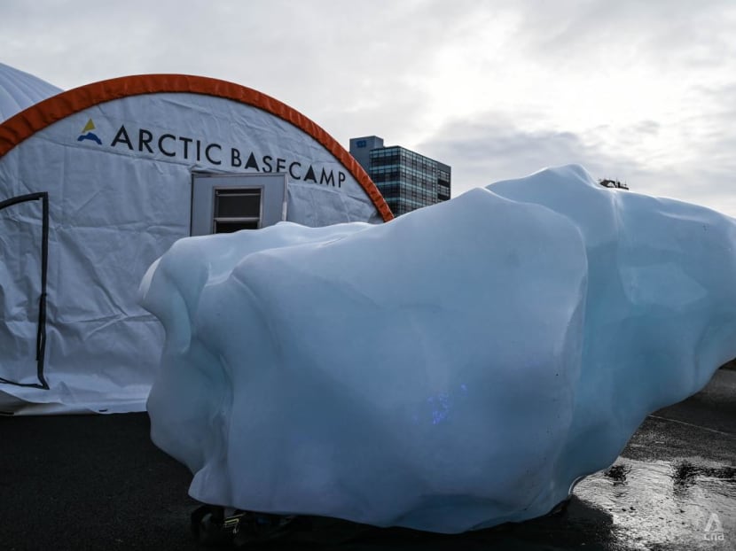 COP26: Melting iceberg brought to Glasgow to highlight perils of climate change to Arctic COP26: Melting iceberg brought to Glasgow to highlight perils of climate change to Arctic