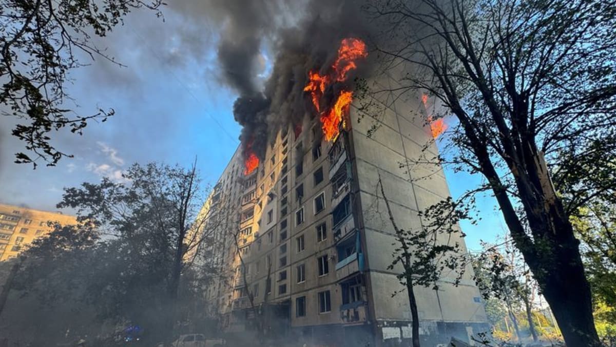 Russian bomb hits high-rise building in Ukraine’s Kharkiv, killing seven