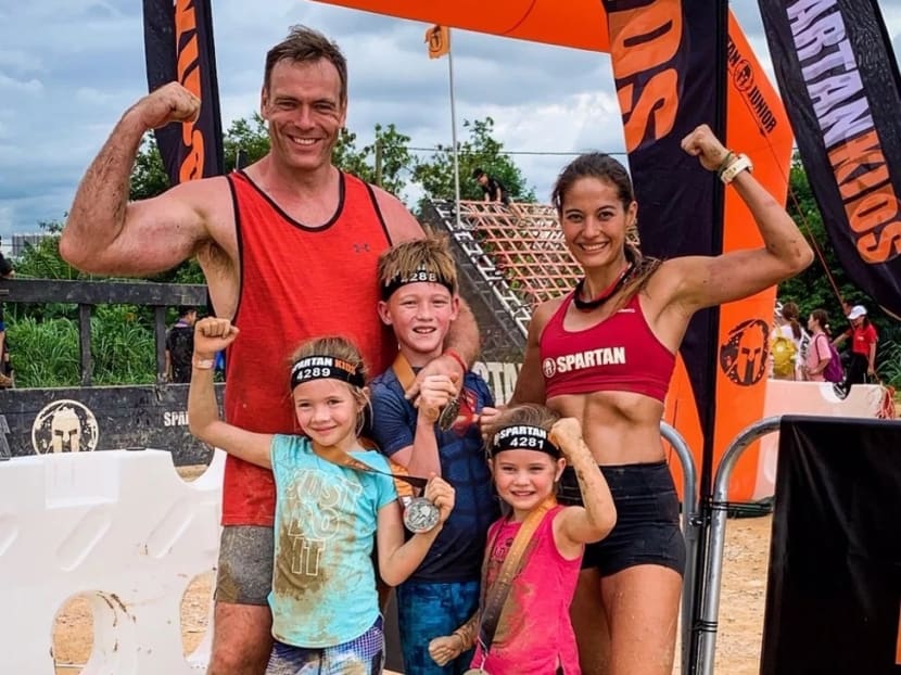 Danielle Roman's family takes part in races together. This year, they celebrated Mother’s Day by doing a family Spartan race in Taiwan.