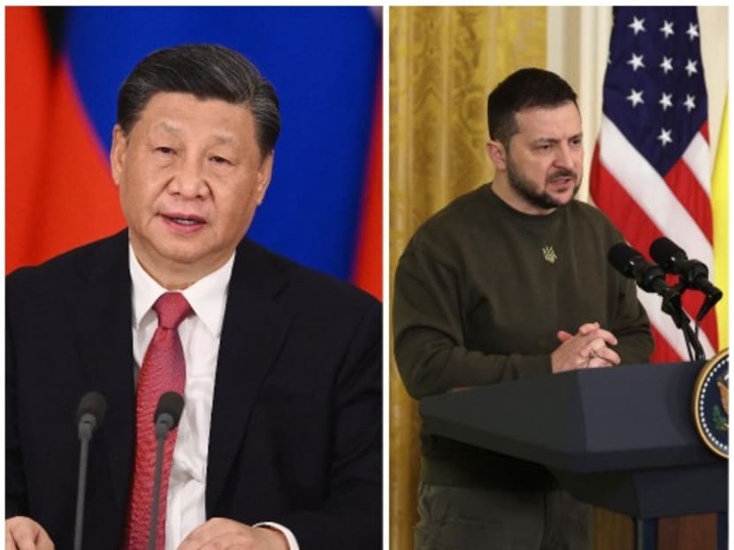Chinese President Xi Jinping and Ukrainian President Volodymyr Zelenskyy spoke during a phone call on April 26, 2023.