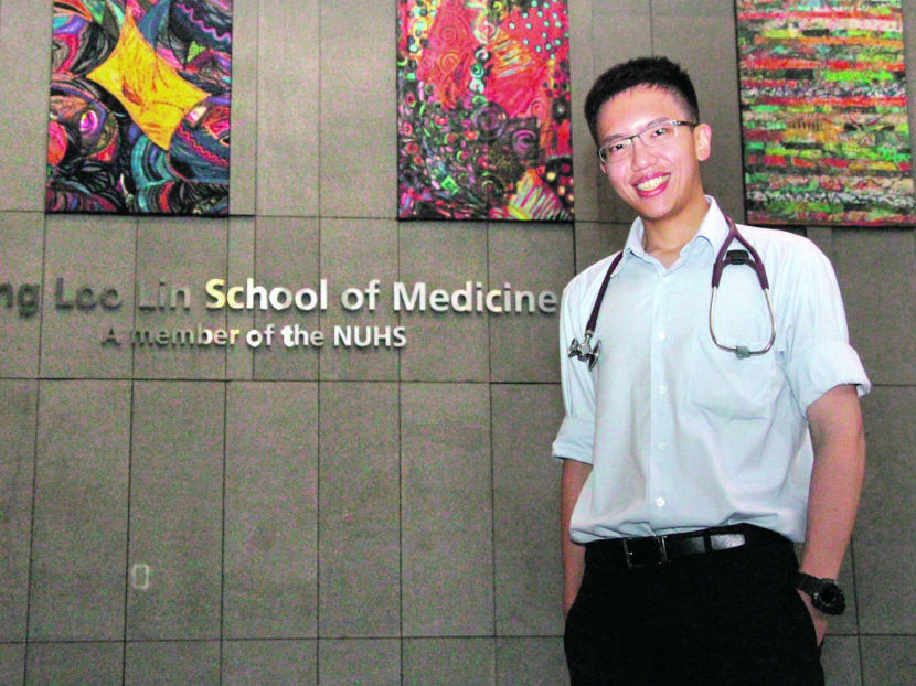 Darren Chua Wei Quan, 27, the only polytechnic graduate in his batch in the NUS Yong Loo Lin School of Medicine, did his residency at Changi General Hospital. Photo: Low Wei Xin