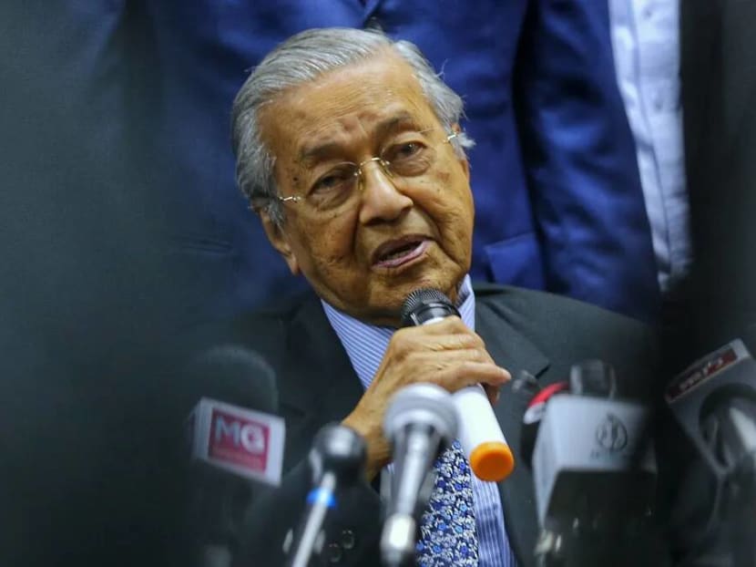 Dr Mahathir Mohamad speaks during the Bersatu press conference at Yayasan Selangor in Petaling Jaya on Wednesday (Nov 20).