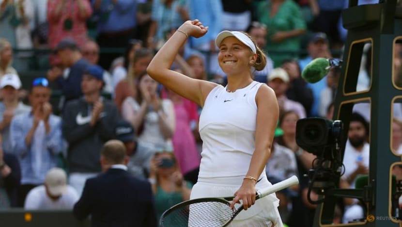 Tan's dream run ended by Anisimova at Wimbledon Tan's dream run ended by Anisimova at Wimbledon