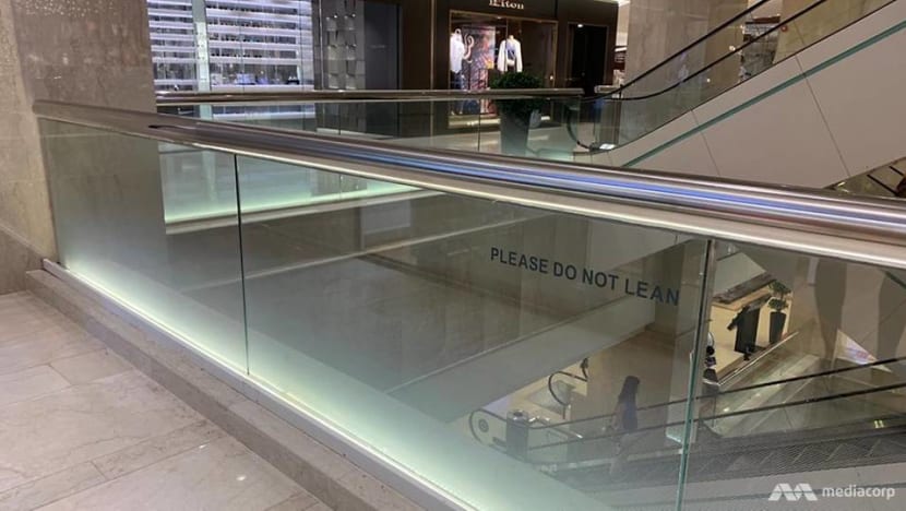 Ngee Ann City death: 1m-tall safety barriers consistent with other countries, BCA says Ngee Ann City death: 1m-tall safety barriers consistent with other countries, BCA says