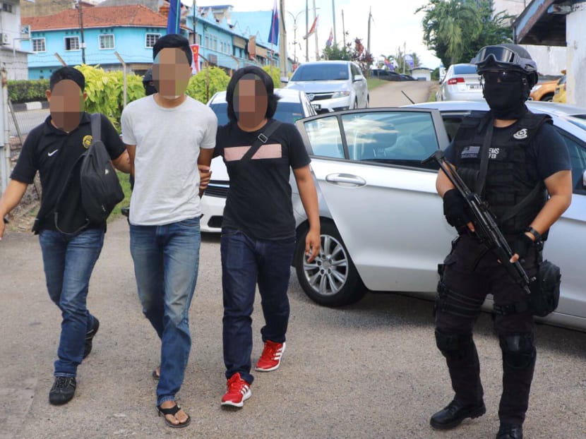 One of the nine suspects arrested by the Malaysian police between March 15 and 21 in various states, for alleged involvement in terrorist activities linked to the Islamic State. Photo: Royal Malaysian Police