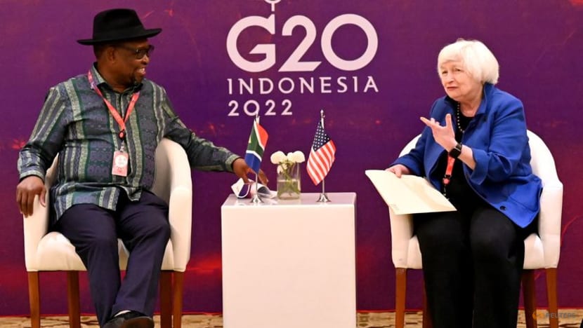 Yellen met with officials from Saudi, Australia, South Africa, Singapore Yellen met with officials from Saudi, Australia, South Africa, Singapore