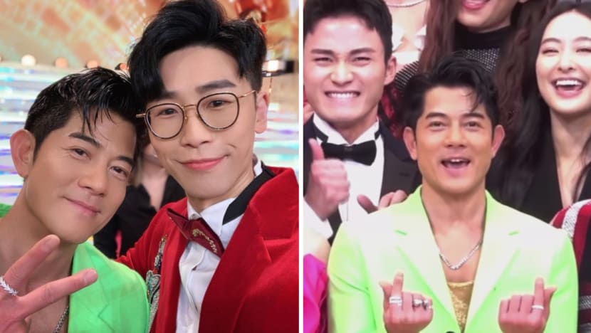 TVB Host Posts Selfie With Aaron Kwok; Vouches That The 57-Year-Old Star Is "Naturally Handsome" & Needs No Photoshop