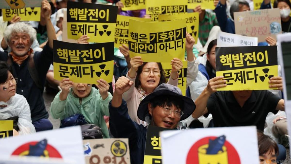 South Korean activists protest against Fukushima water discharge South Korean activists protest against Fukushima water discharge