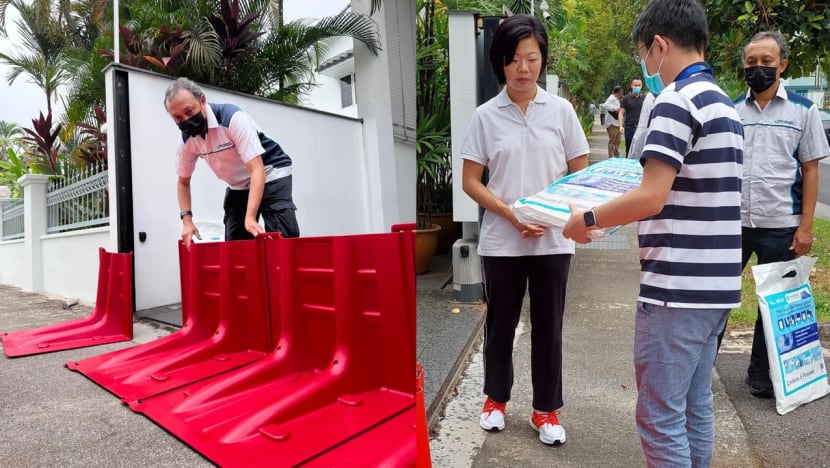 PUB distributes flood barriers to residents amid rainy season after Clementi landslide PUB distributes flood barriers to residents amid rainy season after Clementi landslide