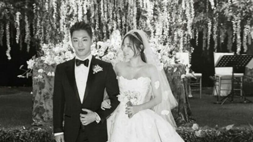 Min Hyo rin wears the ultimate Oscar de la Renta wedding dress CNA