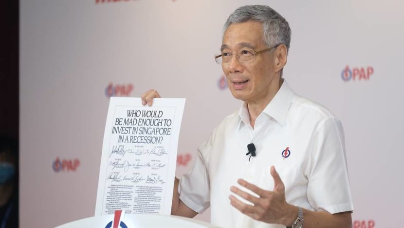GE2020: Maintaining Singapore's high reputation among investors a 'matter of survival', says PM Lee GE2020: Maintaining Singapore's high reputation among investors a 'matter of survival', says PM Lee