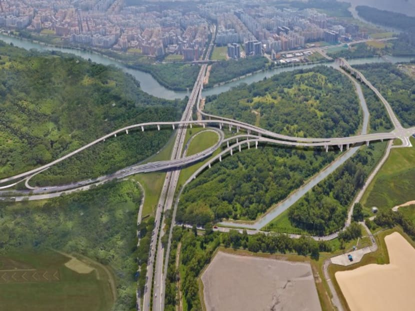 An artist's impression of a new link road connecting Punggol Central to Kallang-Paya Lebar Expressway (KPE) and Tampines Expressway (TPE). The road is set to open on Nov 25, 2018.