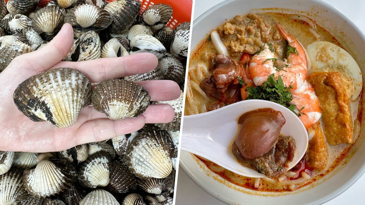 New Toa Payoh hawker stall sells shiok laksa with jumbo cockles the size of a soup spoon TODAY
