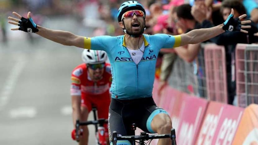 Cycling: Cataldo wins 15th stage of Giro d'Italia
