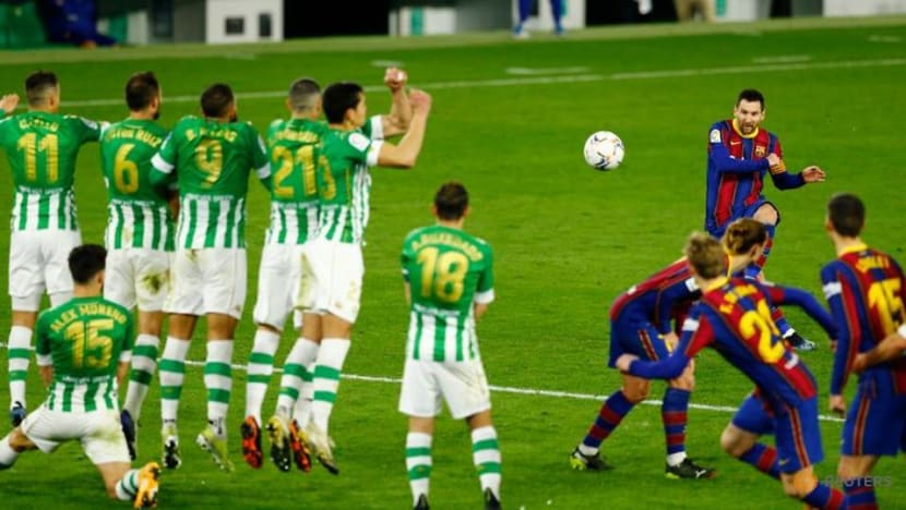 Late Trincao strike gives Barca comeback victory over Betis Late Trincao strike gives Barca comeback victory over Betis