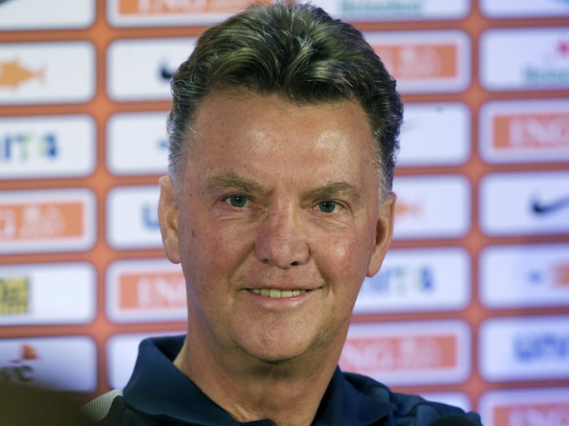Dutch soccer team manager Louis van Gaal smiles during a news conference in Tallinn, on Sept 5, 2013. Photo: Reuters