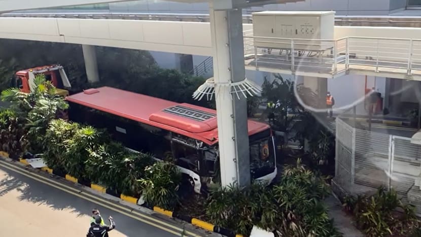 3 taken to hospital after SBS Transit bus accident at Changi Airport Terminal 3