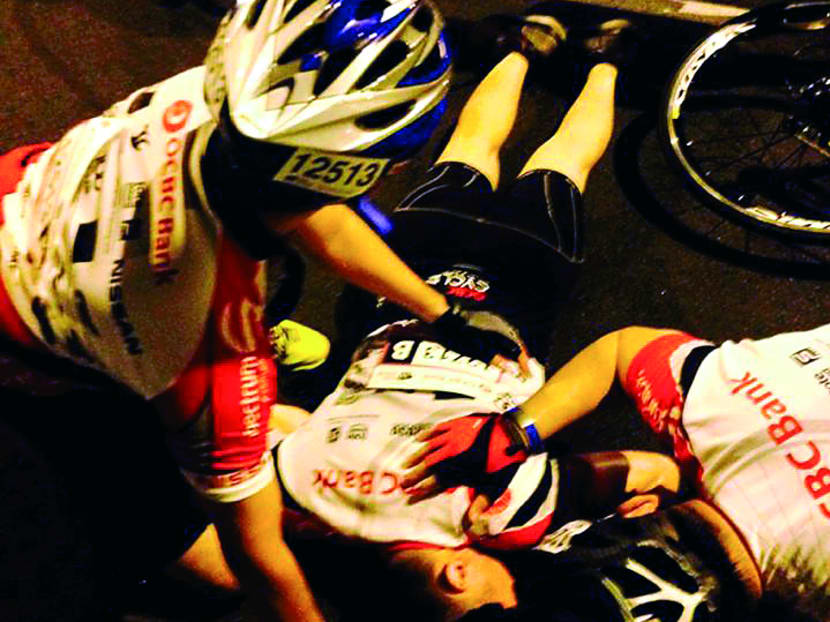 Cyclist Chia Wee Kiat is reportedly in critical condition after he suffered a serious skull fracture. PHOTO: FACEBOOK