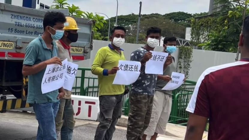 5 workers in Ang Mo Kio protest were owed salaries; payments settled in full by employer: MOM