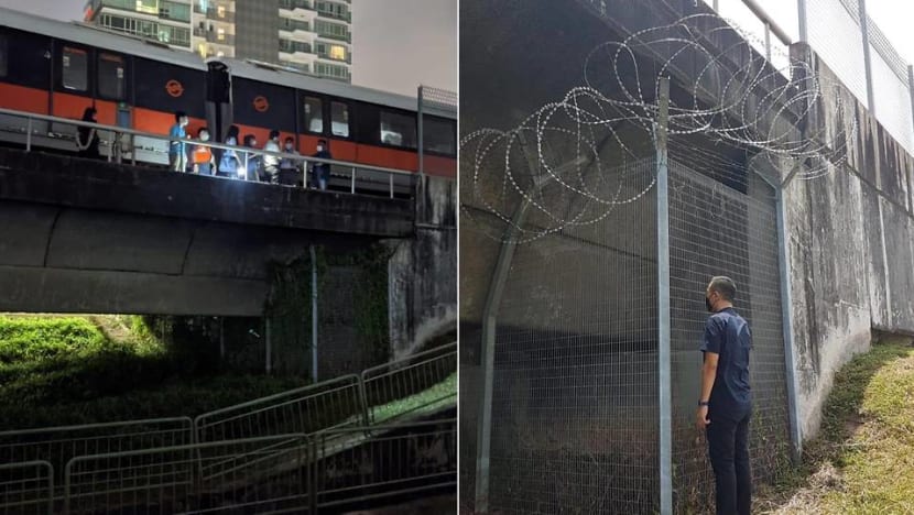 Barbed wire on top of fence repaired, reinforced after fatal accident near Kallang MRT station
