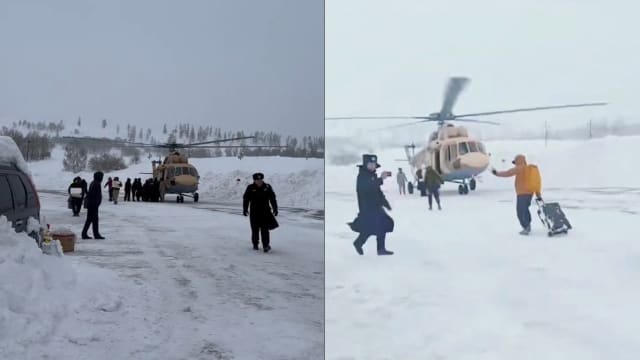 新疆阿勒泰地区多处雪崩 上千名游客滞留度假村