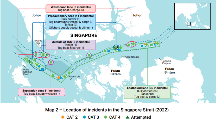 Sea robbery incidents in Singapore Strait rise in 2022 - CNA