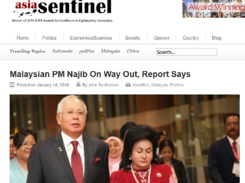Access to the Asia Sentinel website is blocked but Malaysians can still access it today. Photo: The Malaysian Insider