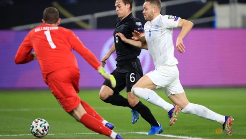 Soccer-Germany stroll to opening win over Iceland Soccer-Germany stroll to opening win over Iceland
