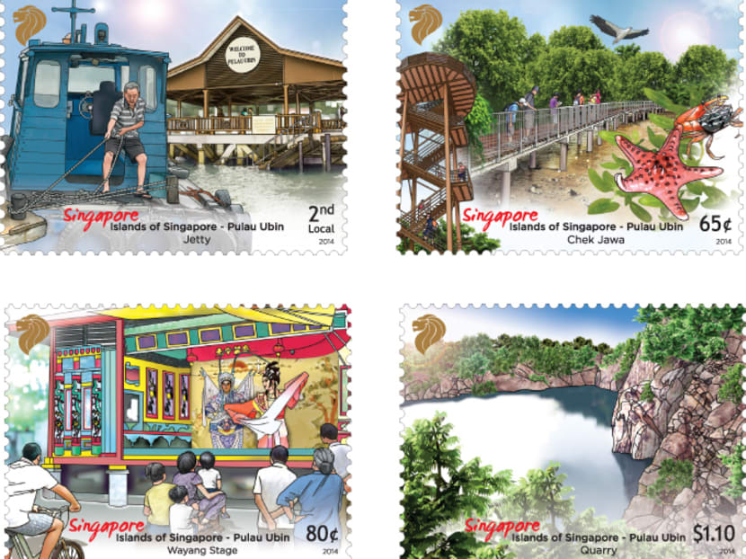 The complete set of stamps. Photo: SingPost