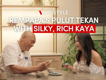 Making kaya the old-school way to go with pulut tekan | CNA Lifestyle