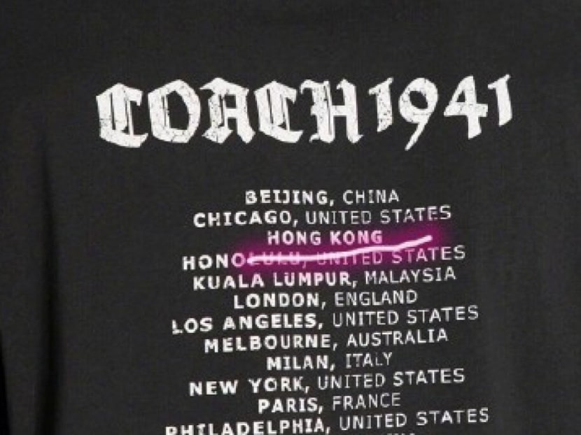 American brand Coach moves quickly to quell online fury in China over T-shirt listing Hong Kong, Macau and Taiwan as separate entities.