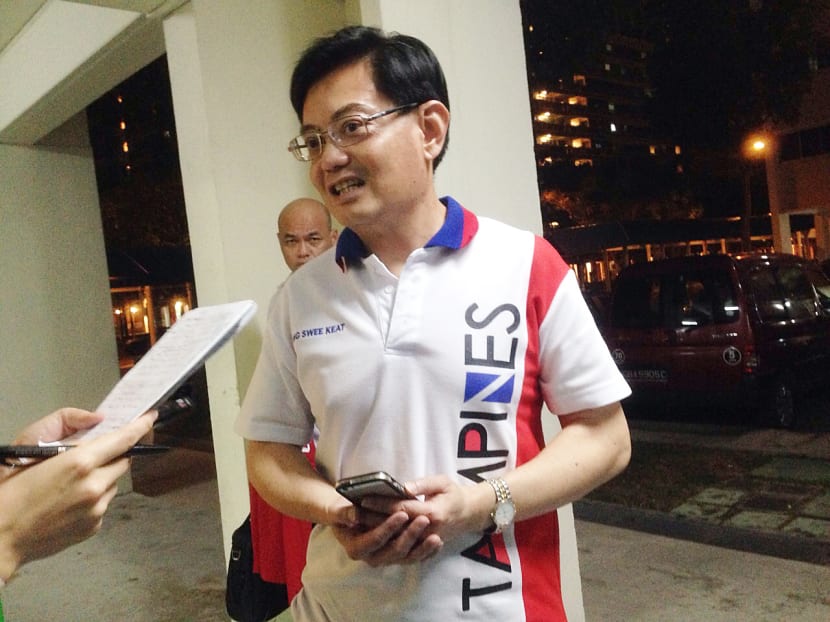 Mr Heng Swee Keat pointed out that a GE is also about choosing the best party to form the Government. Photo: Toh Ee Ming