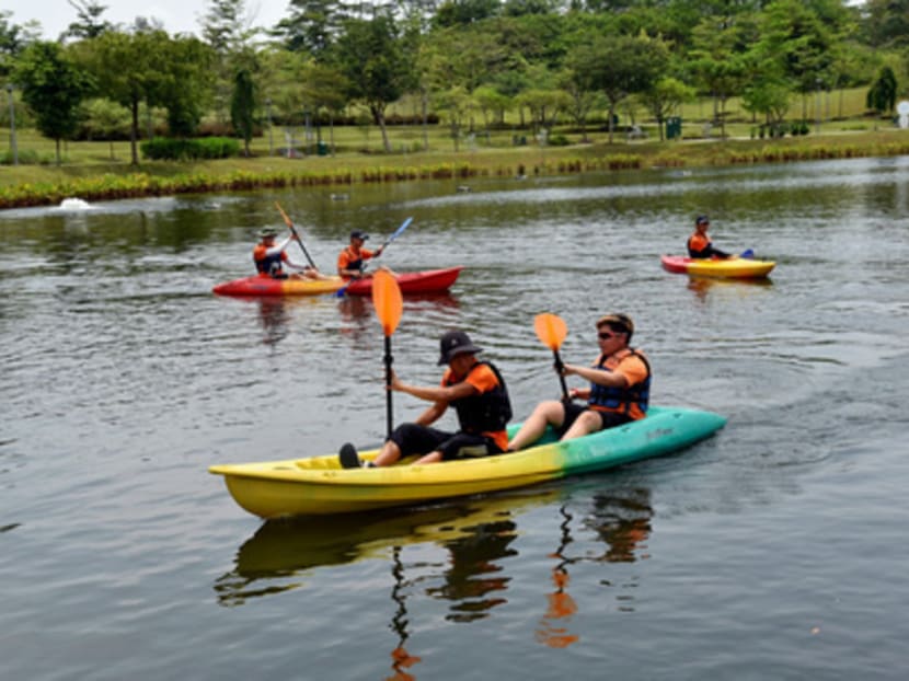 Kayaking will be one of the races at the SAFRA challenge. PHOTO: SAFRA