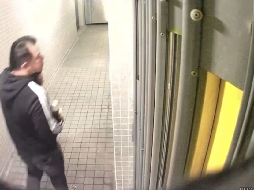 Clip of man spitting on Hong Kong flat doors sparks call for police action Clip of man spitting on Hong Kong flat doors sparks call for police action