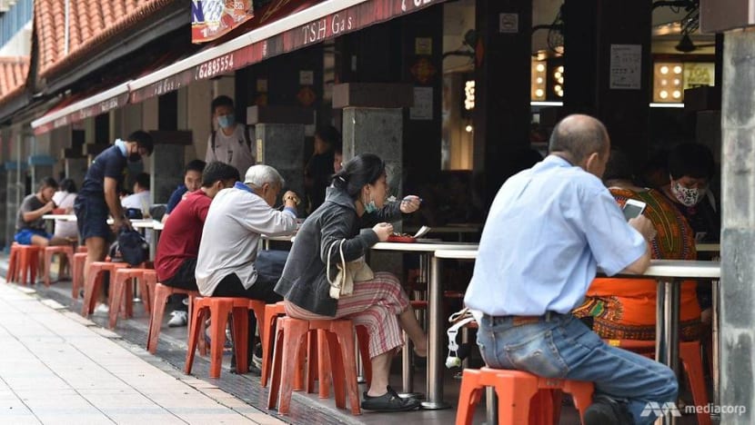 Diners to remove masks only while eating or drinking: MOH 