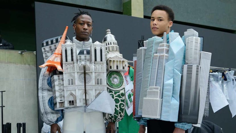 Menswear takes a dramatic turn with Dior’s ceremonial garb, Vuitton’s skyscraper jackets Menswear takes a dramatic turn with Dior’s ceremonial garb, Vuitton’s skyscraper jackets