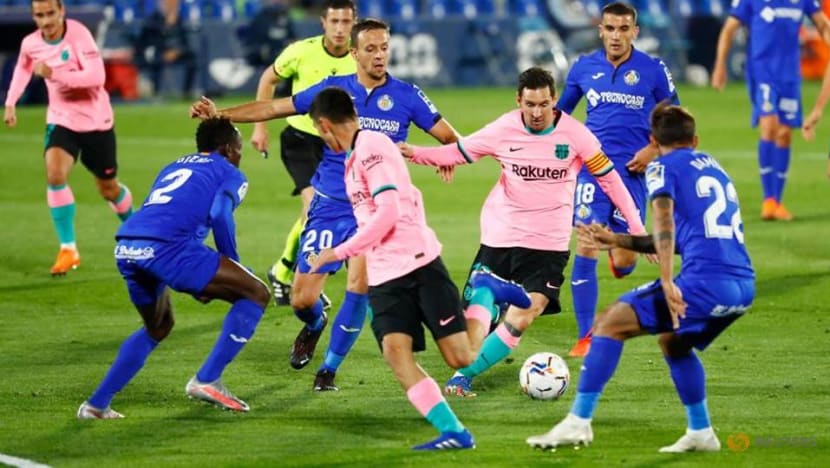 Football: Barca sink to defeat at Getafe Football: Barca sink to defeat at Getafe