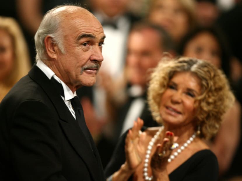 Sean Connery with his wife Micheline Roquebrune at the 34th AFI Life Achievement Award tribute to Sir Sean Connery held at the Kodak Theatre on June 8, 2006 in Hollywood, California.
