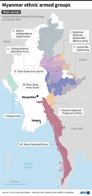 Myanmar rebels seek to control border with India after early wins - CNA