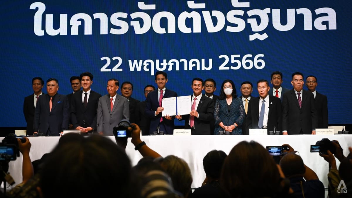 Thailand’s Move Forward party coalition signs MOU after electoral victory Thailand’s Move Forward party coalition signs MOU after electoral victory