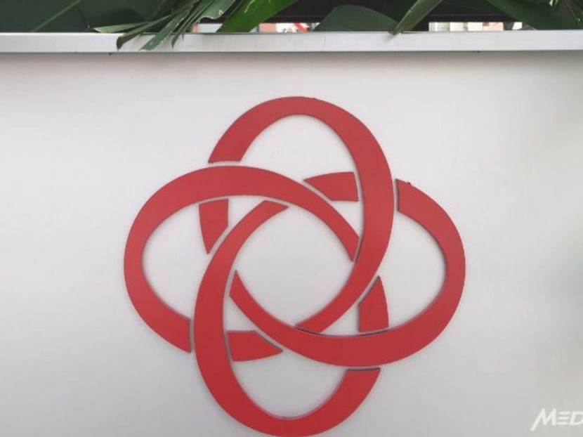 The logo of People's Association. Photo: Channel NewsAsia