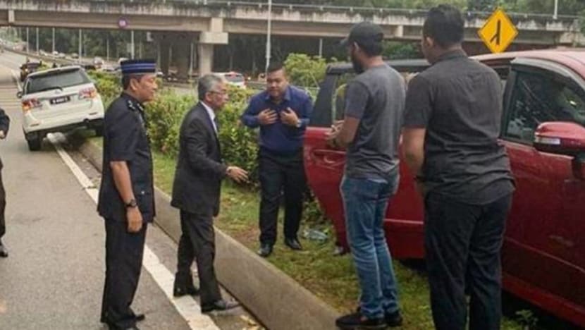 Malaysia's king stops motorcade to help accident victim in Putrajaya Malaysia's king stops motorcade to help accident victim in Putrajaya