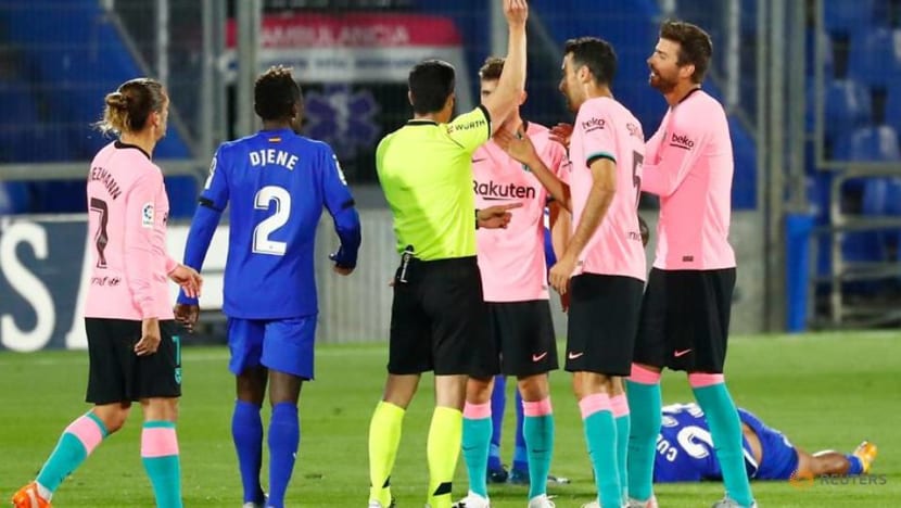 Football: Barca sink to defeat at Getafe Football: Barca sink to defeat at Getafe