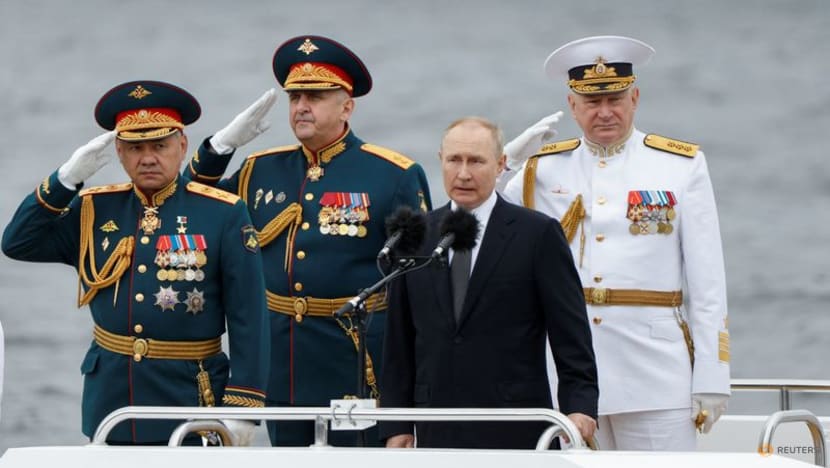 On Navy Day, Putin says United States is main threat to Russia